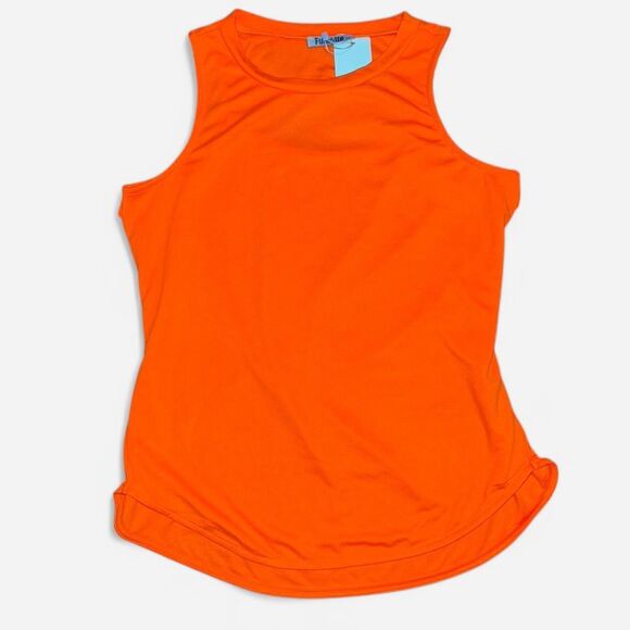 NWT Orange Activewear Tank Top with Back Cut Out - Picture 2 of 5